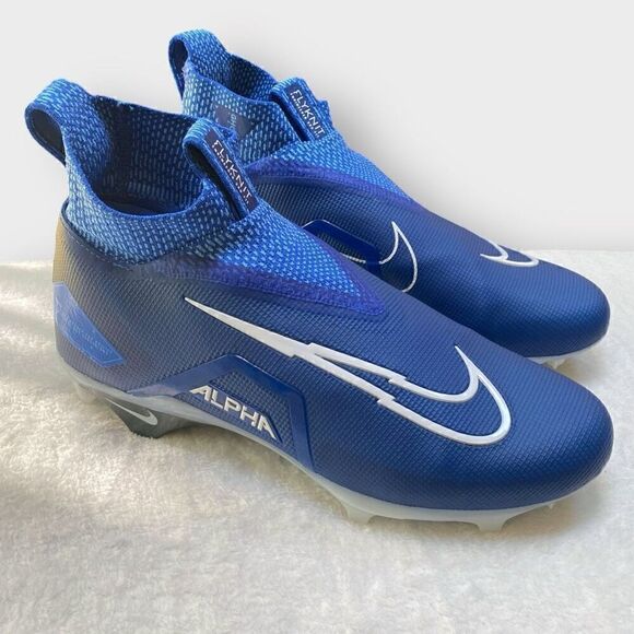 Nike Alpha Menace Elite 3 Game Royal/White Football Cleats CT6648-414 Mens 10 - Picture 4 of 11